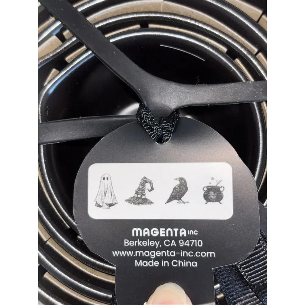 Rae Dunn Halloween Black Ceramic Measuring Cups Set of 4 Ghost Witch Hat Raven